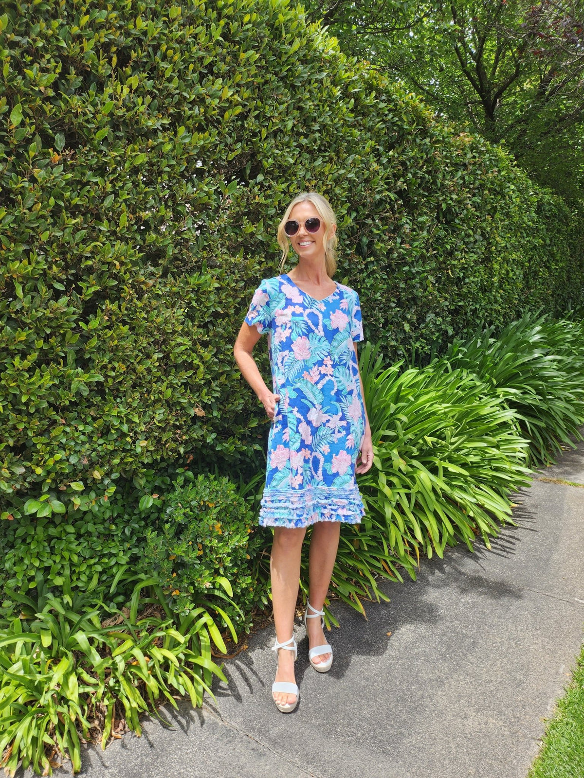 GORDON SMITH_SANTA MONICA FRILLED HEM DRESS _ SANTA MONICA FRILLED HEM DRESS _ Ebony Boutique NZ