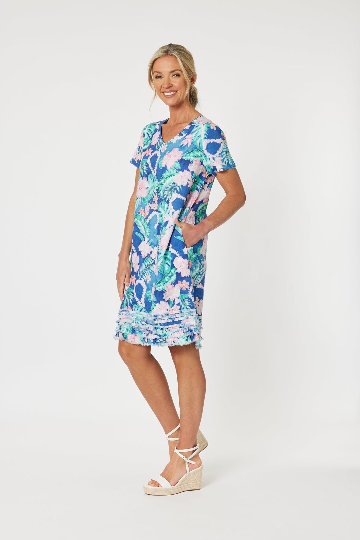 GORDON SMITH_SANTA MONICA FRILLED HEM DRESS _ SANTA MONICA FRILLED HEM DRESS _ Ebony Boutique NZ