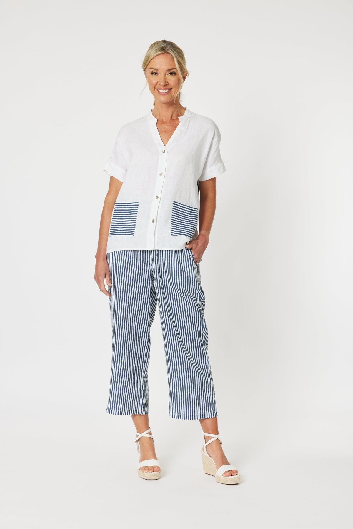 GORDON SMITH_STRIPE BEACH PANT _ STRIPE BEACH PANT _ Ebony Boutique NZ