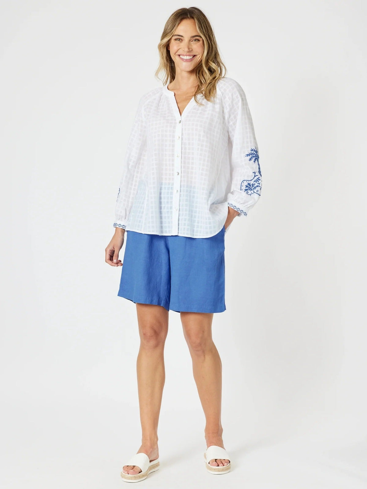 GORDON SMITH_THE LINO SHORT SARDINIA BLUE _ THE LINO SHORT SARDINIA BLUE _ Ebony Boutique NZ