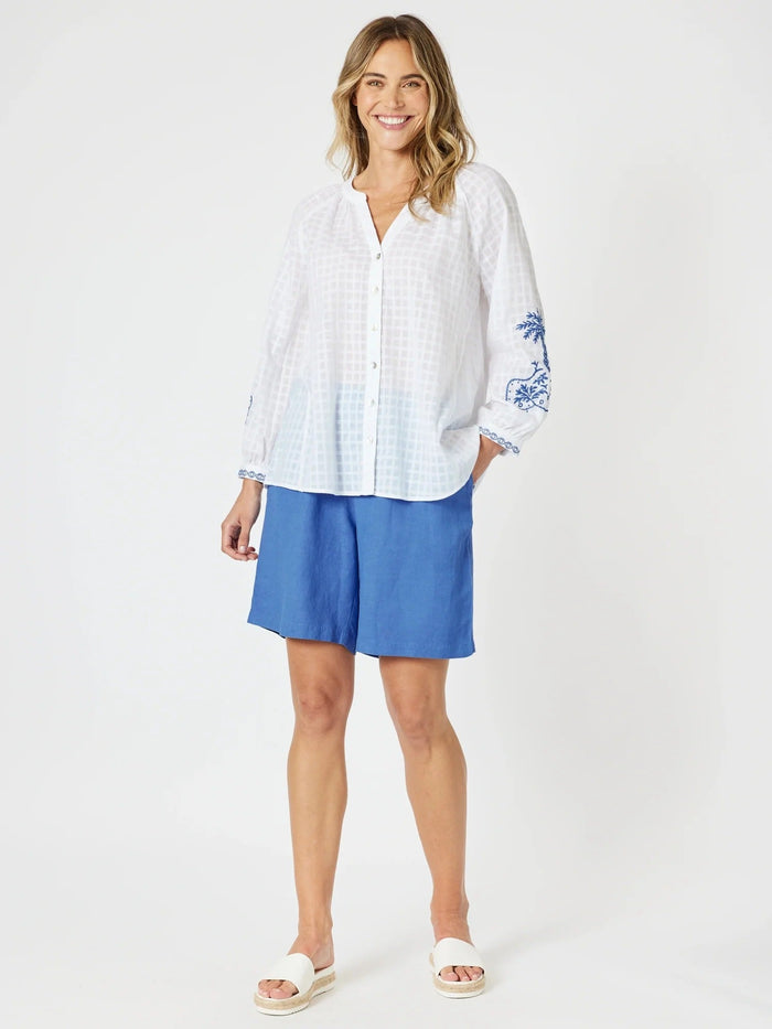 GORDON SMITH_THE LINO SHORT SARDINIA BLUE _ THE LINO SHORT SARDINIA BLUE _ Ebony Boutique NZ