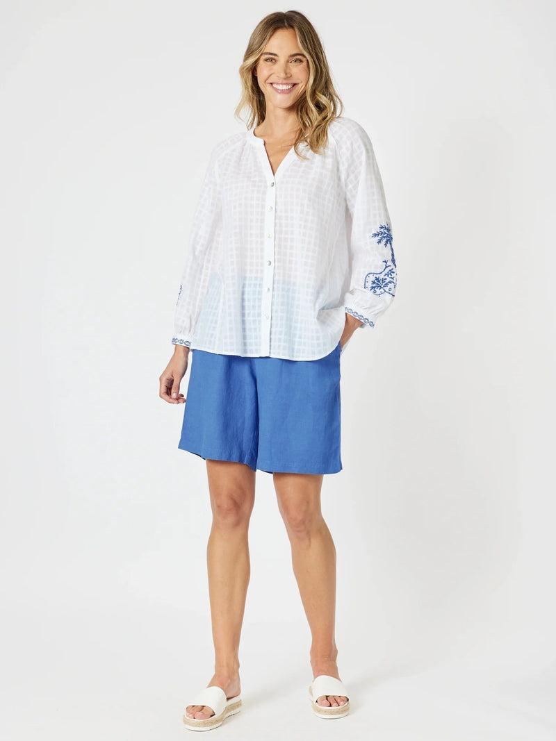 GORDON SMITH_THE LINO SHORT SARDINIA BLUE _ THE LINO SHORT SARDINIA BLUE _ Ebony Boutique NZ