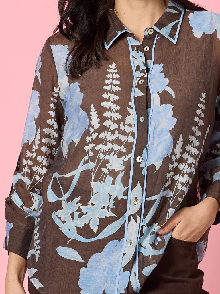 VERMONT PRINT SHIRT_by_GORDON SMITH_women's_in_New Zealand_ VERMONT PRINT SHIRT _