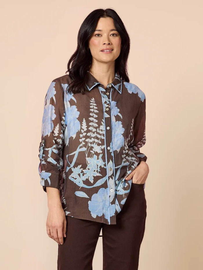 VERMONT PRINT SHIRT_by_GORDON SMITH_women's_in_New Zealand_ VERMONT PRINT SHIRT _