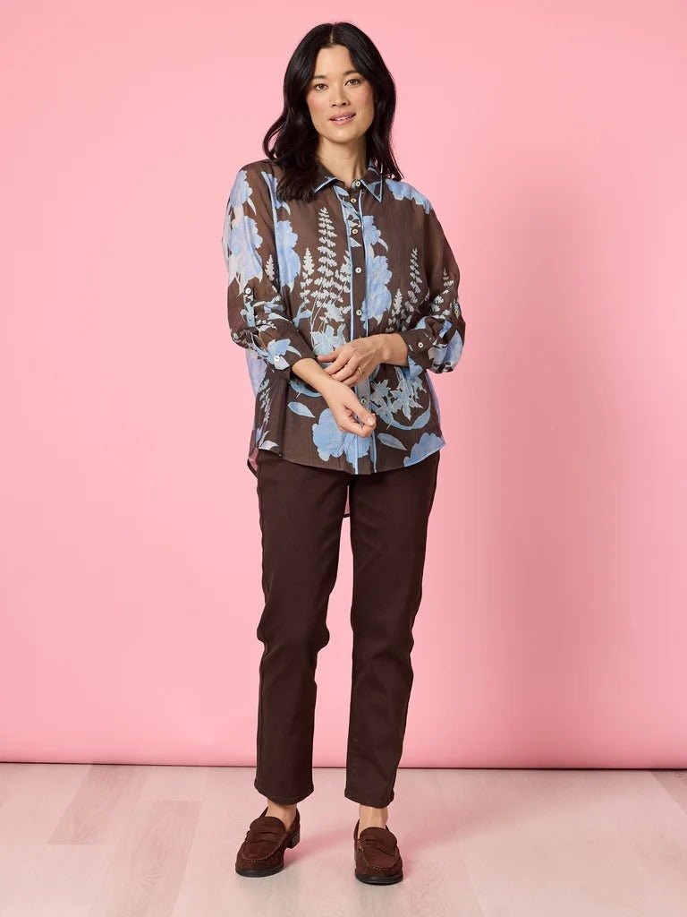 VERMONT PRINT SHIRT_by_GORDON SMITH_women's_in_New Zealand_ VERMONT PRINT SHIRT _