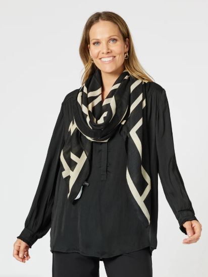 HAMMOCK AND VINE_ABSTRACT SCARF _ ABSTRACT SCARF _ Ebony Boutique NZ