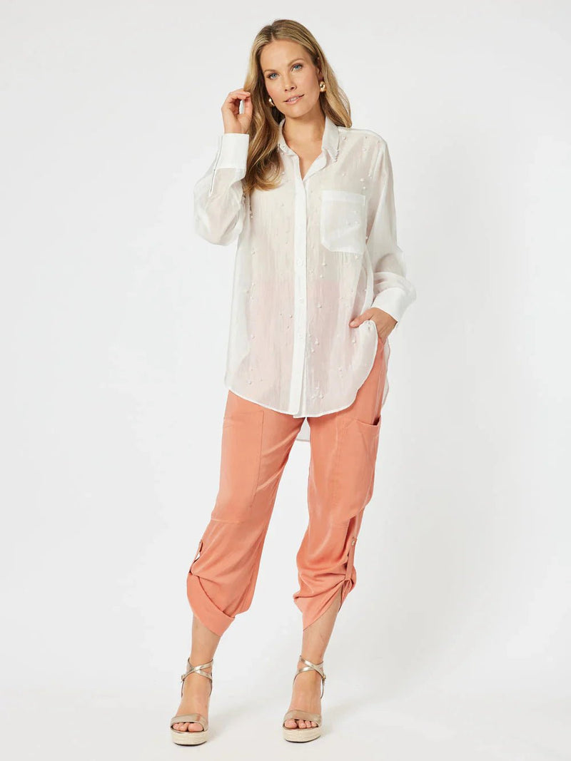 HAMMOCK AND VINE_PEARL VOILLE SHIRT _ PEARL VOILLE SHIRT _ Ebony Boutique NZ