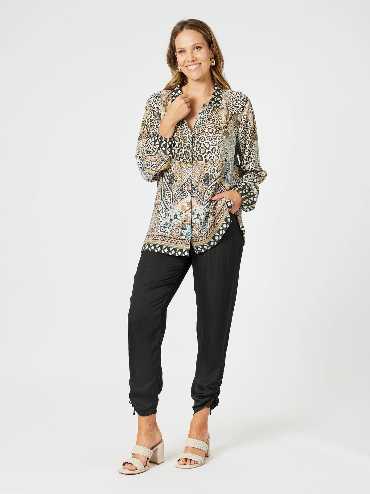 HAMMOCK AND VINE_TRAVELLER LUXE SIDE TIE PANT BLACK _ TRAVELLER LUXE SIDE TIE PANT BLACK _ Ebony Boutique NZ