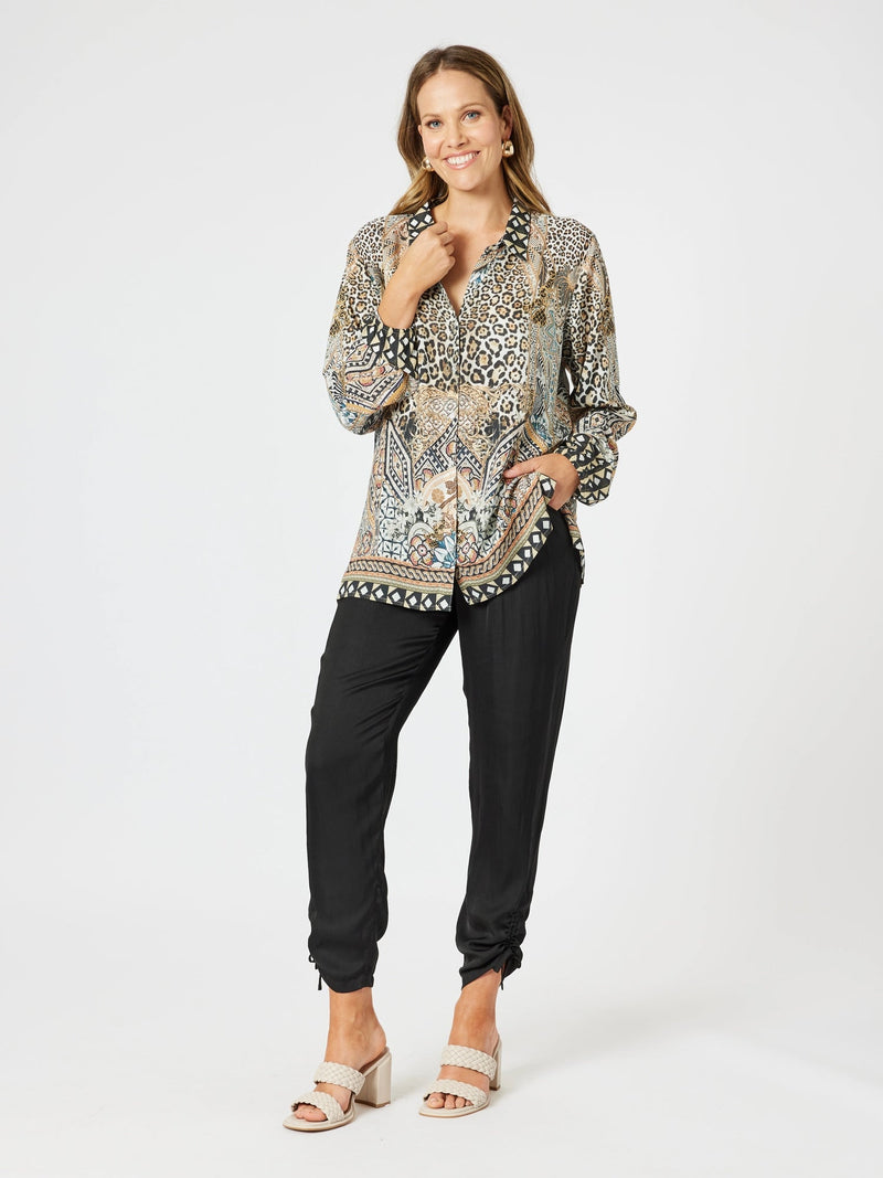 HAMMOCK AND VINE_TRAVELLER LUXE SIDE TIE PANT BLACK _ TRAVELLER LUXE SIDE TIE PANT BLACK _ Ebony Boutique NZ