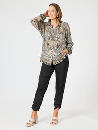 HAMMOCK AND VINE_TRAVELLER LUXE SIDE TIE PANT BLACK _ TRAVELLER LUXE SIDE TIE PANT BLACK _ Ebony Boutique NZ