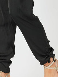 HAMMOCK AND VINE_TRAVELLER LUXE SIDE TIE PANT BLACK _ TRAVELLER LUXE SIDE TIE PANT BLACK _ Ebony Boutique NZ
