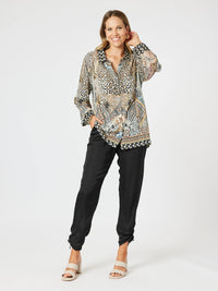 HAMMOCK AND VINE_TRAVELLER LUXE SIDE TIE PANT BLACK _ TRAVELLER LUXE SIDE TIE PANT BLACK _ Ebony Boutique NZ