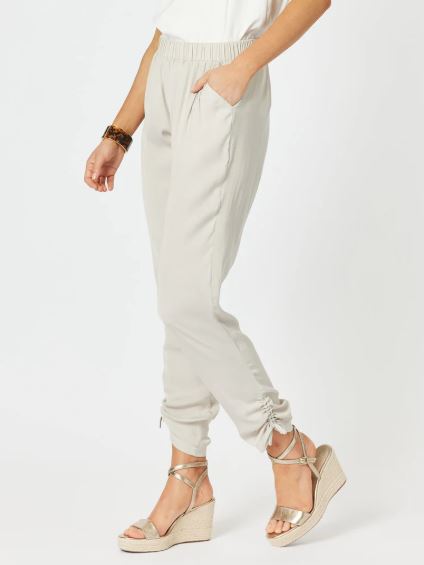HAMMOCK AND VINE_TRAVELLER LUXE SIDE TIE PANT CHAMPAGNE _ TRAVELLER LUXE SIDE TIE PANT CHAMPAGNE _ Ebony Boutique NZ