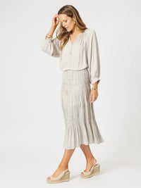 HAMMOCK AND VINE_TRAVELLER LUXE SKIRT CHAMPAGNE _ TRAVELLER LUXE SKIRT CHAMPAGNE _ Ebony Boutique NZ
