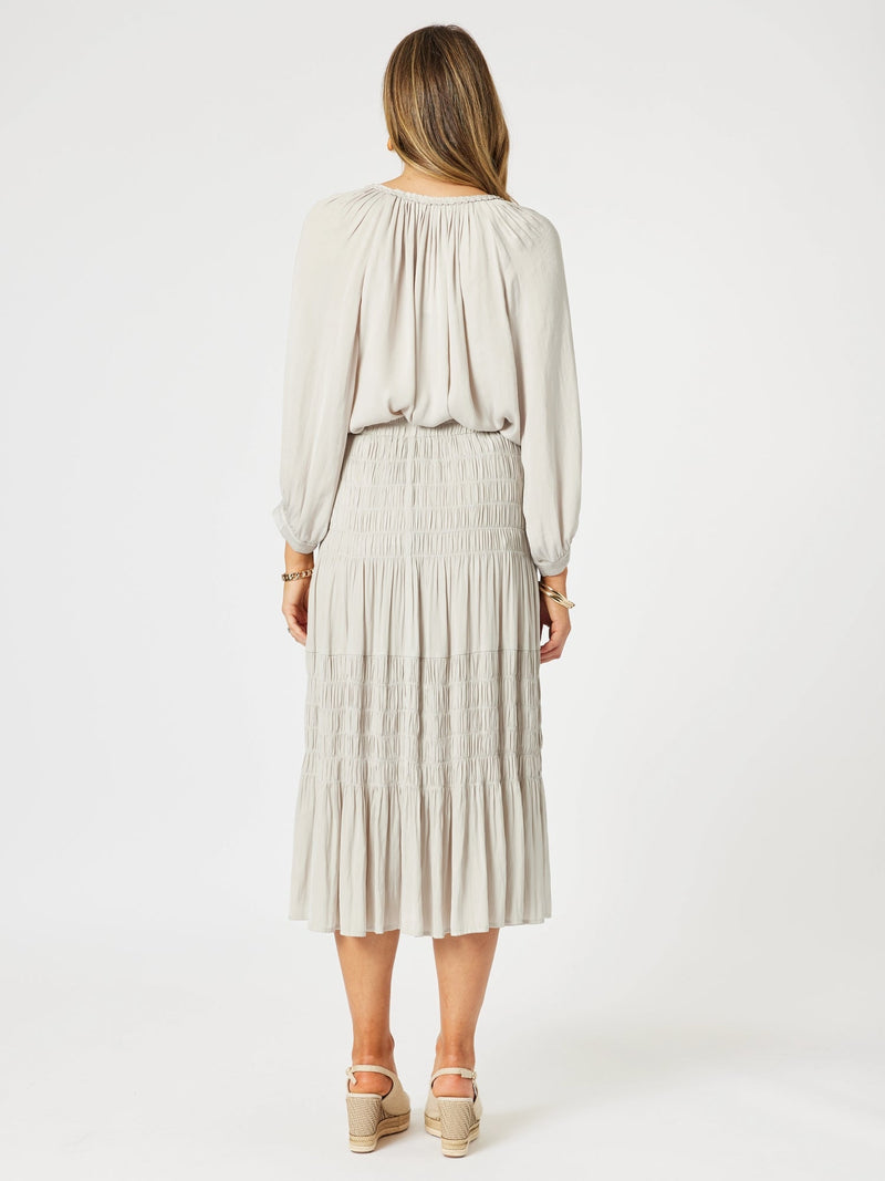 HAMMOCK AND VINE_TRAVELLER LUXE SKIRT CHAMPAGNE _ TRAVELLER LUXE SKIRT CHAMPAGNE _ Ebony Boutique NZ