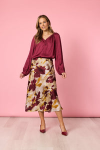 HAMMOCK & VINE_LUXE PLAIT TOP SHIRAZ _ LUXE PLAIT TOP SHIRAZ _ Ebony Boutique NZ