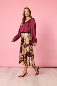 HAMMOCK & VINE_LUXE PLAIT TOP SHIRAZ _ LUXE PLAIT TOP SHIRAZ _ Ebony Boutique NZ