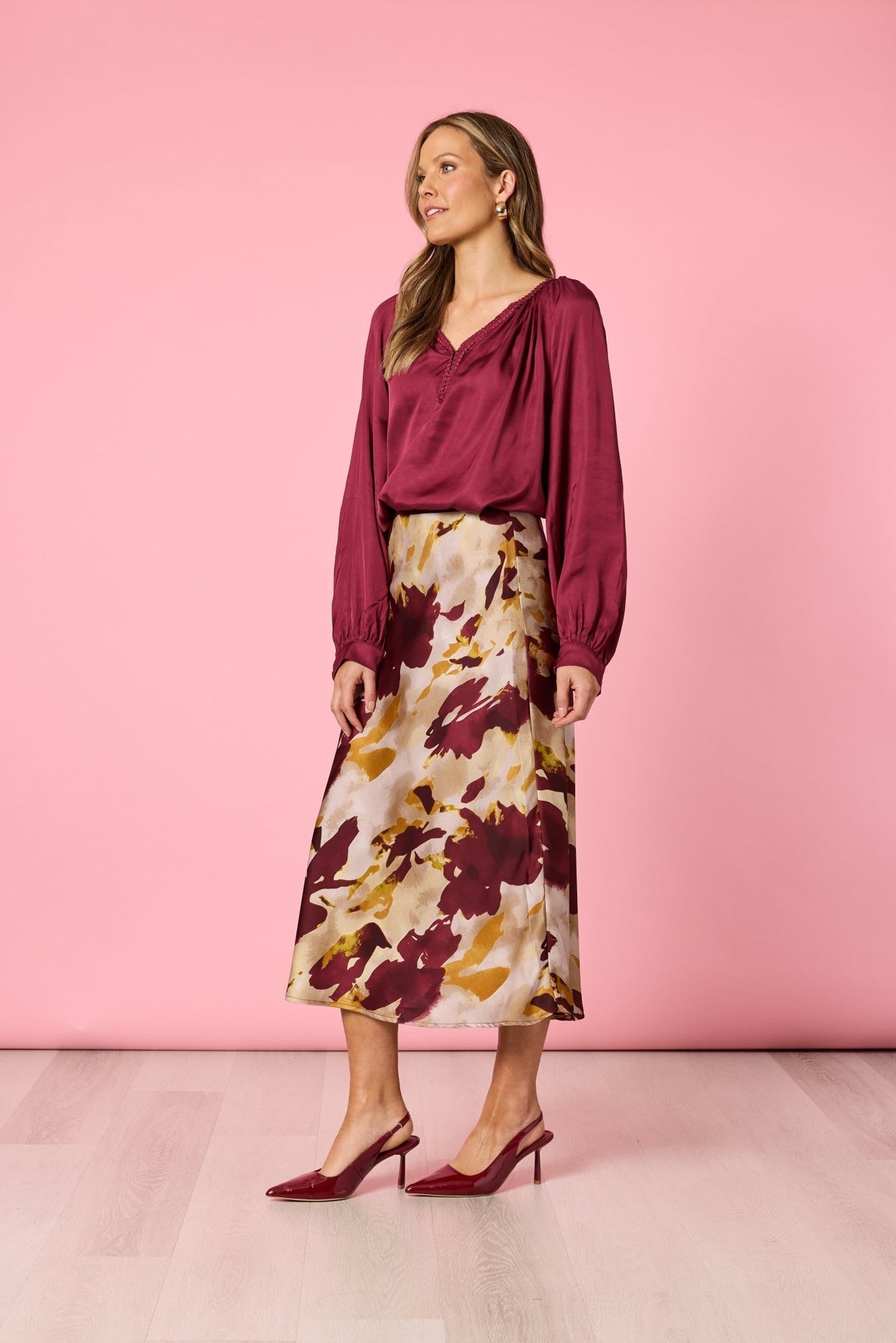 HAMMOCK & VINE_LUXE PLAIT TOP SHIRAZ _ LUXE PLAIT TOP SHIRAZ _ Ebony Boutique NZ