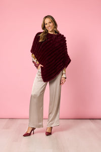 HAMMOCK & VINE_ROMA FAUX PONCHO SHIRAZ _ ROMA FAUX PONCHO SHIRAZ _ Ebony Boutique NZ