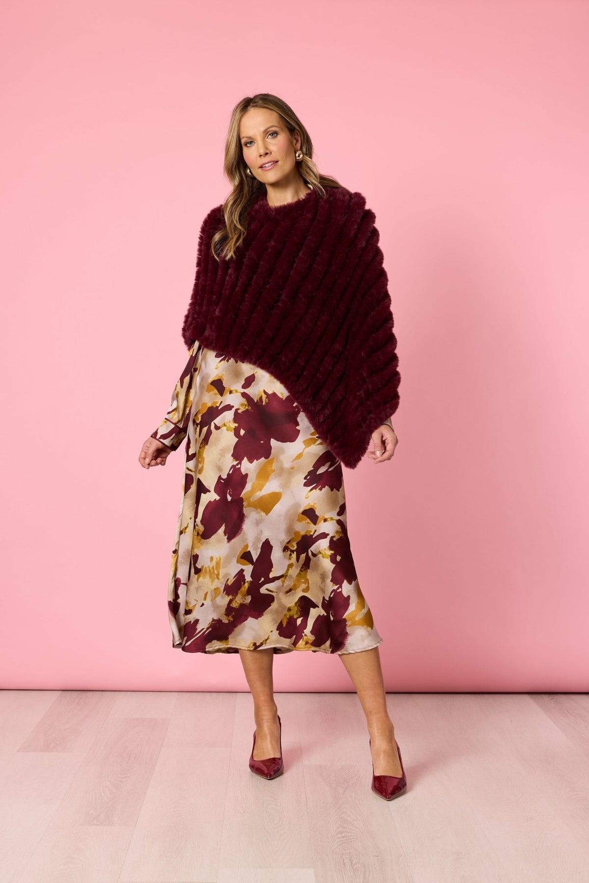 HAMMOCK & VINE_ROMA FAUX PONCHO SHIRAZ _ ROMA FAUX PONCHO SHIRAZ _ Ebony Boutique NZ