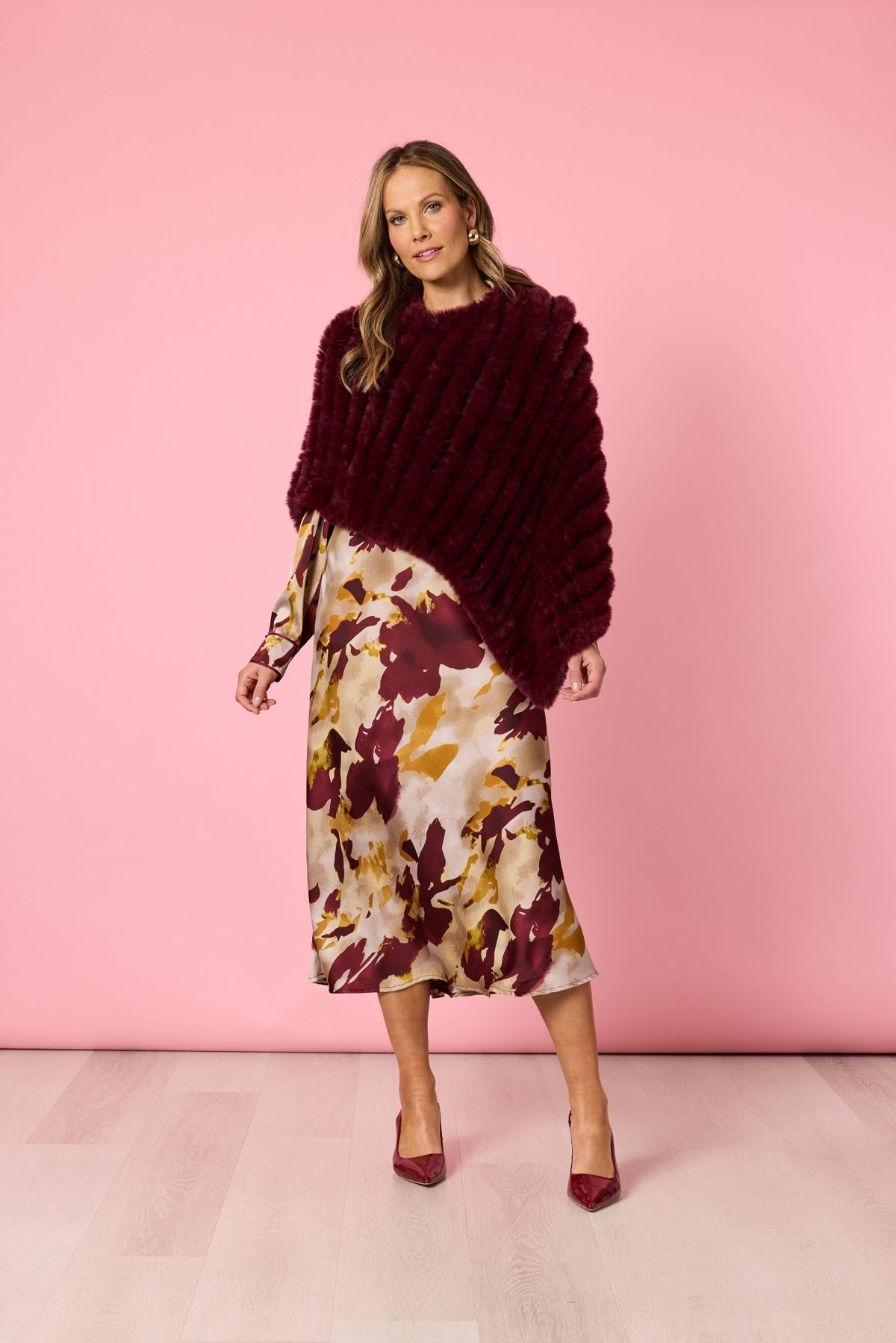 HAMMOCK & VINE_ROMA FAUX PONCHO SHIRAZ _ ROMA FAUX PONCHO SHIRAZ _ Ebony Boutique NZ