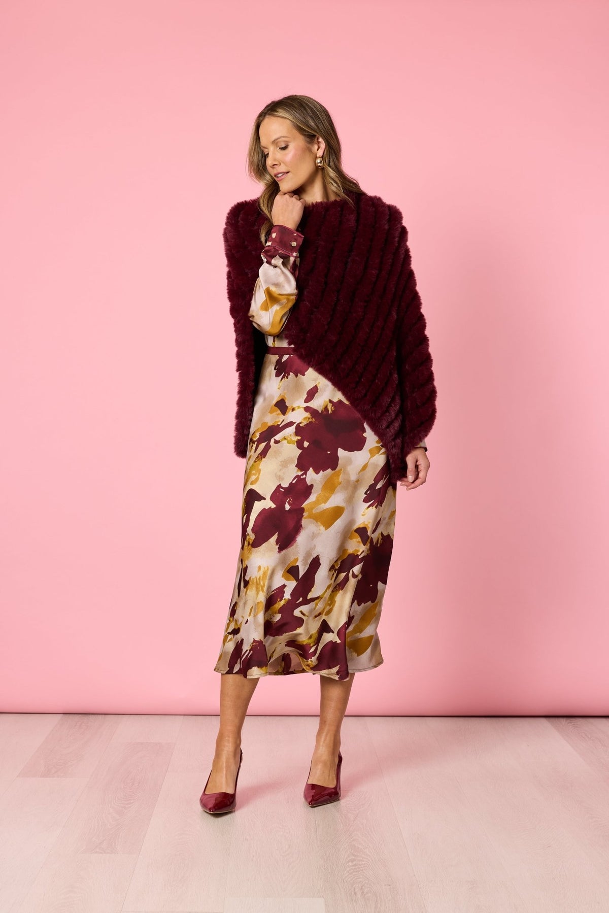 HAMMOCK & VINE_ROMA FAUX PONCHO SHIRAZ _ ROMA FAUX PONCHO SHIRAZ _ Ebony Boutique NZ