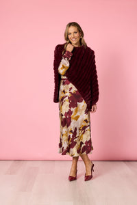 HAMMOCK & VINE_ROMA FAUX PONCHO SHIRAZ _ ROMA FAUX PONCHO SHIRAZ _ Ebony Boutique NZ