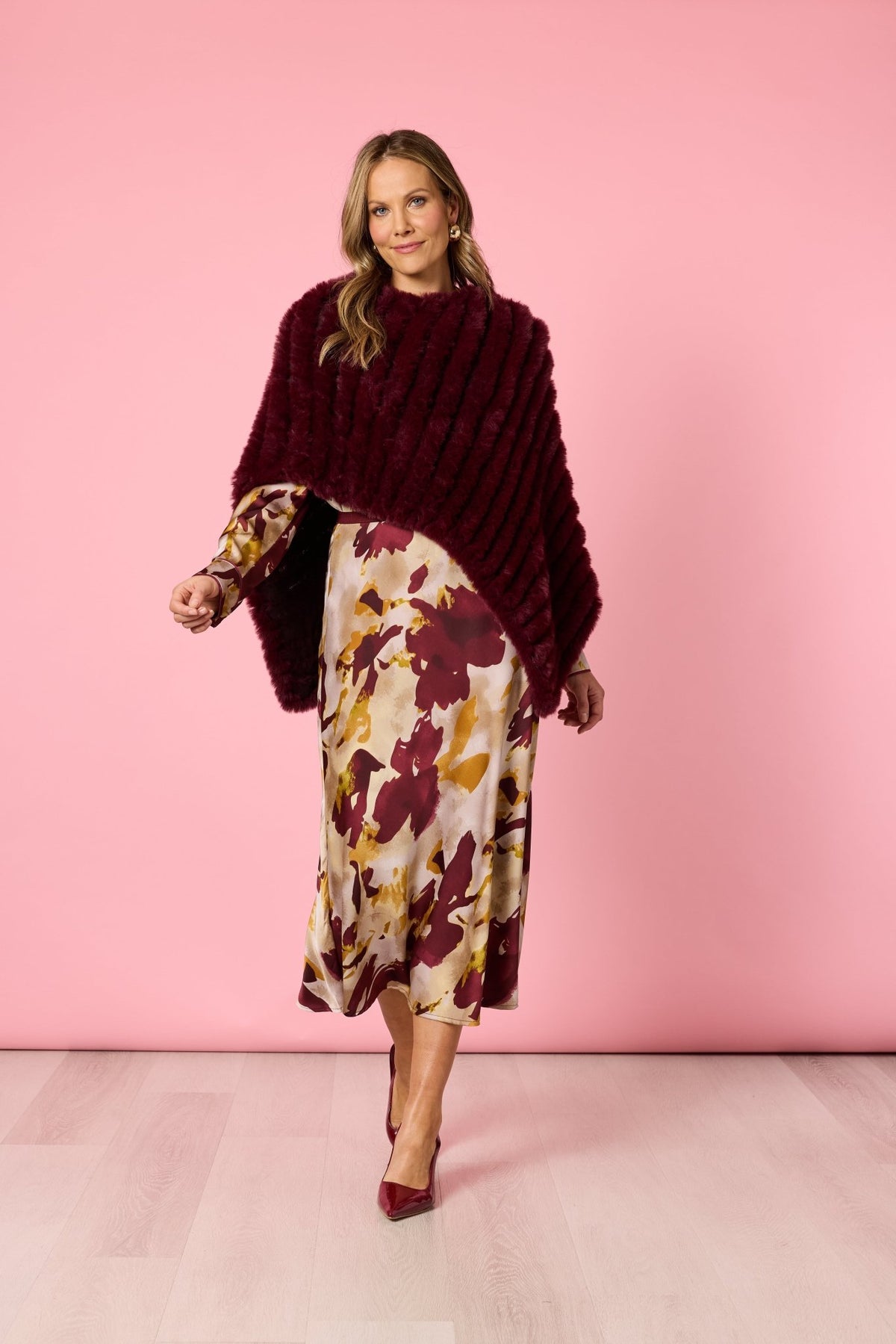HAMMOCK & VINE_ROMA FAUX PONCHO SHIRAZ _ ROMA FAUX PONCHO SHIRAZ _ Ebony Boutique NZ