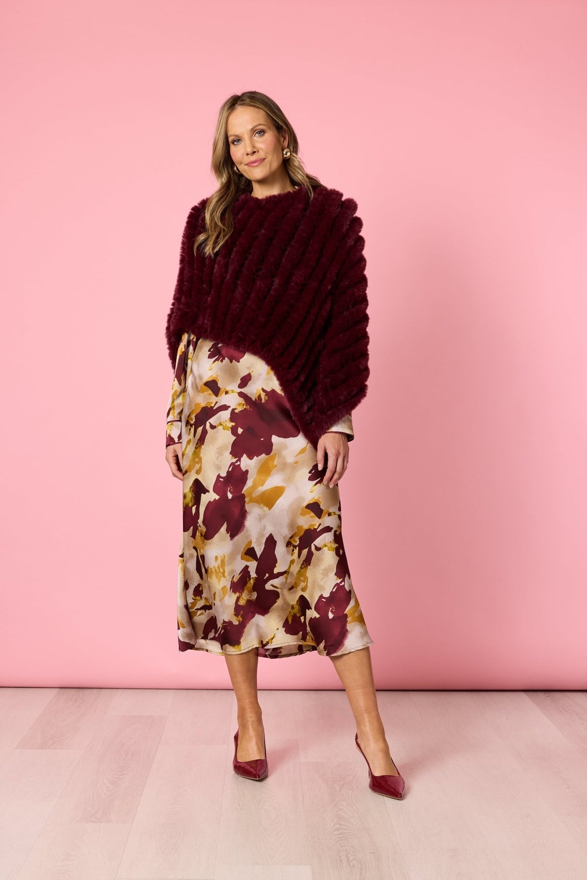 HAMMOCK & VINE_ROMA FAUX PONCHO SHIRAZ _ ROMA FAUX PONCHO SHIRAZ _ Ebony Boutique NZ