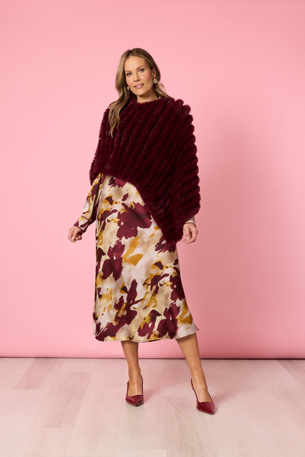 HAMMOCK & VINE_ROMA FAUX PONCHO SHIRAZ _ ROMA FAUX PONCHO SHIRAZ _ Ebony Boutique NZ