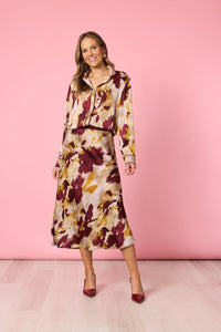 HAMMOCK & VINE_VERONA PRINT SHIRT SHIRAZ _ VERONA PRINT SHIRT SHIRAZ _ Ebony Boutique NZ