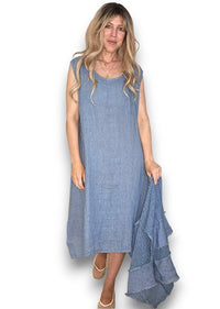 HELGA MAY_AMALFI TWO PIECE DRESS PETROL _ AMALFI TWO PIECE DRESS PETROL _ Ebony Boutique NZ