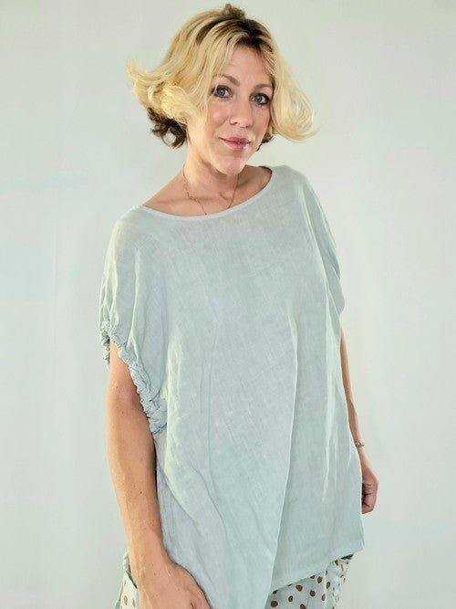 HELGA MAY_CASSIE ROPE TOP LINEN SEAFOAM _ CASSIE ROPE TOP LINEN SEAFOAM _ Ebony Boutique NZ