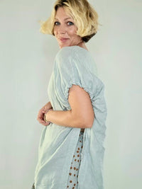 HELGA MAY_CASSIE ROPE TOP LINEN SEAFOAM _ CASSIE ROPE TOP LINEN SEAFOAM _ Ebony Boutique NZ
