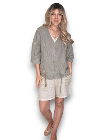 HELGA MAY_C'EST LA VIE DRAWSTRING JACKET MOCHA _ C'EST LA VIE DRAWSTRING JACKET MOCHA _ Ebony Boutique NZ