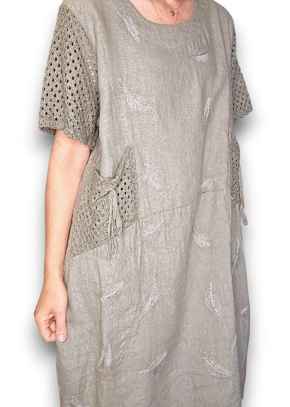 HELGA MAY_C'EST LA VIE EASY DRESS MOCHA _ C'EST LA VIE EASY DRESS MOCHA _ Ebony Boutique NZ