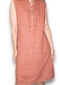 HELGA MAY_COASTAL MIDI TANK DRESS BRICK _ COASTAL MIDI TANK DRESS BRICK _ Ebony Boutique NZ