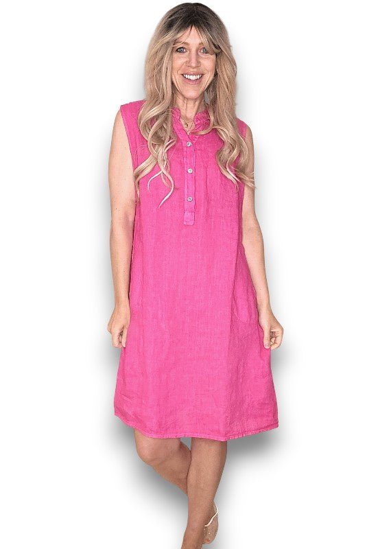 hot pink dress nz Bonnie Sequin Maxi Dress