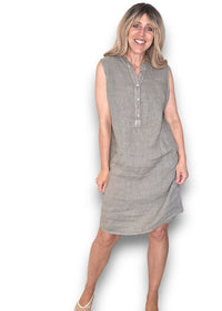 HELGA MAY_COASTAL MIDI TANK DRESS MOCHA _ COASTAL MIDI TANK DRESS MOCHA _ Ebony Boutique NZ