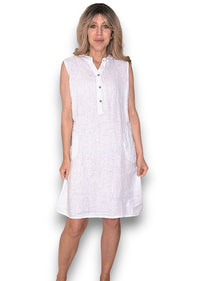 HELGA MAY_COASTAL MIDI TANK DRESS WHITE _ COASTAL MIDI TANK DRESS WHITE _ Ebony Boutique NZ