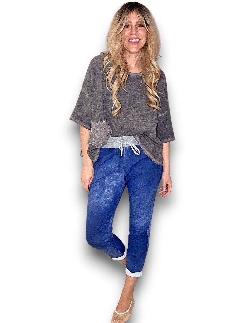 HELGA MAY_CORNELIA JOGGERS DARK DENIM _ CORNELIA JOGGERS DARK DENIM _ Ebony Boutique NZ