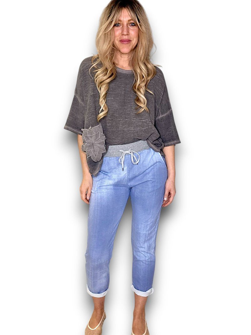 HELGA MAY_CORNELIA JOGGERS LIGHT DENIM _ CORNELIA JOGGERS LIGHT DENIM _ Ebony Boutique NZ