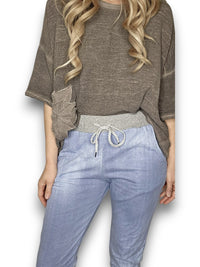 HELGA MAY_CORNELIA JOGGERS LIGHT DENIM _ CORNELIA JOGGERS LIGHT DENIM _ Ebony Boutique NZ