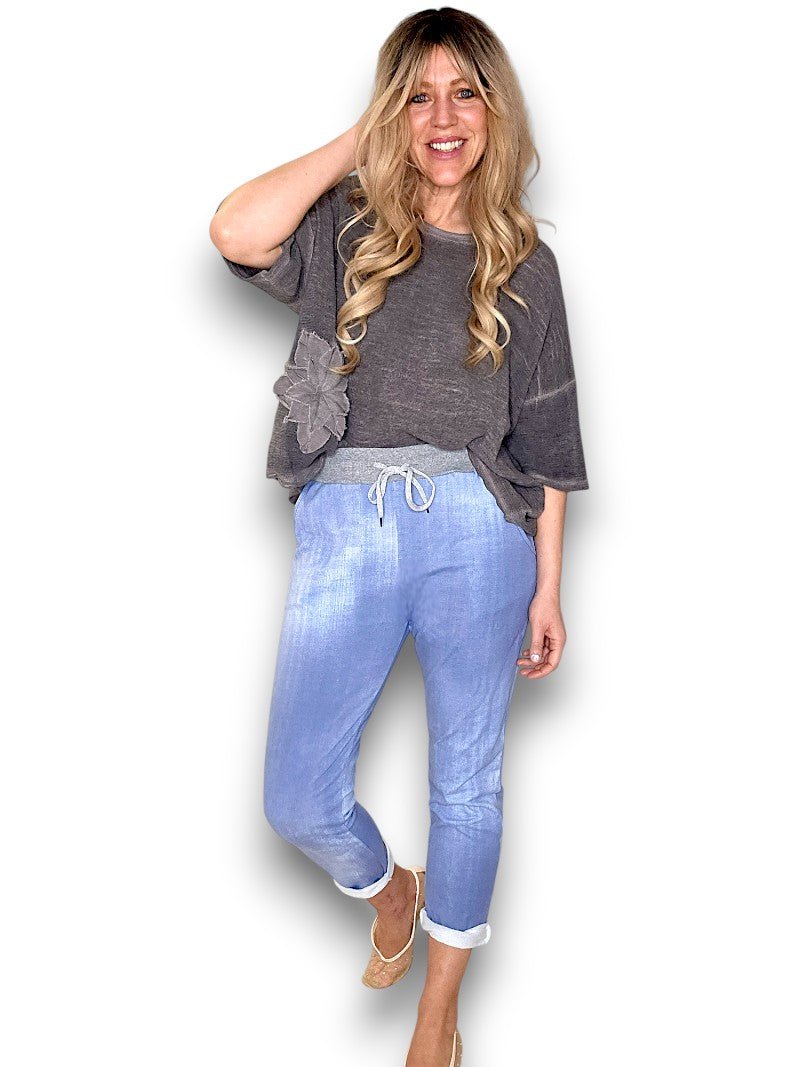 HELGA MAY_CORNELIA JOGGERS LIGHT DENIM _ CORNELIA JOGGERS LIGHT DENIM _ Ebony Boutique NZ