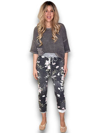 HELGA MAY_CORNELIA JOGGERS POTPOURRI DENIM BLACK _ CORNELIA JOGGERS POTPOURRI DENIM BLACK _ Ebony Boutique NZ