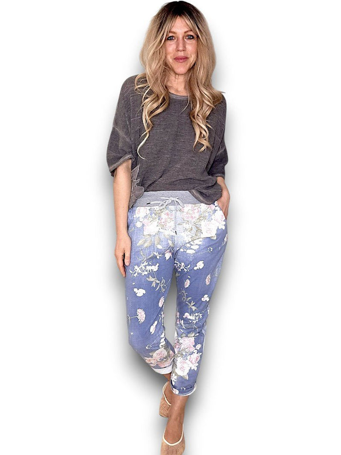 HELGA MAY_CORNELIA JOGGERS POTPOURRI LIGHT DENIM _ CORNELIA JOGGERS POTPOURRI LIGHT DENIM _ Ebony Boutique NZ