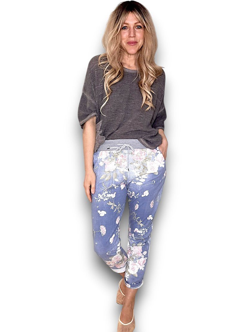 HELGA MAY_CORNELIA JOGGERS POTPOURRI LIGHT DENIM _ CORNELIA JOGGERS POTPOURRI LIGHT DENIM _ Ebony Boutique NZ