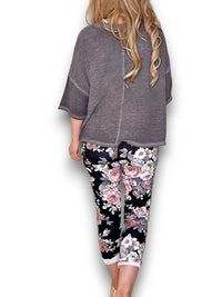 HELGA MAY_CORNELIA JOGGERS SCARLETT ROSE BLACK _ CORNELIA JOGGERS SCARLETT ROSE BLACK _ Ebony Boutique NZ