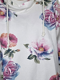 HELGA MAY_COTTON HOODIE PEONY OMBRE WHITE _ COTTON HOODIE PEONY OMBRE WHITE _ Ebony Boutique NZ