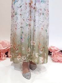 HELGA MAY_DIPDYE SINGOALLA MAXI MAUD JOSEFINA VANILLA/GREEN _ DIPDYE SINGOALLA MAXI MAUD JOSEFINA VANILLA/GREEN _ Ebony Boutique NZ